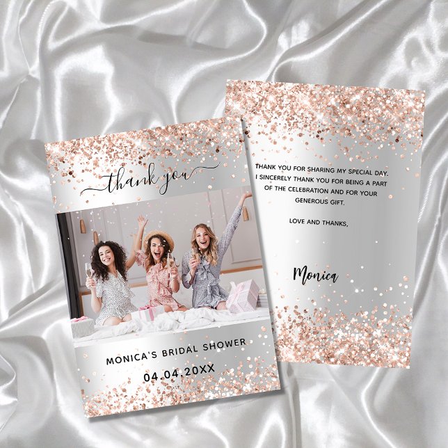 Brautparty-Foto für die Silver Rose Dankeskarte (Von Creator hochgeladen)