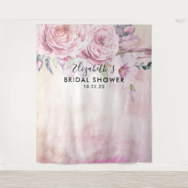 Brautparty Foto Hintergrund Boho Blume Feathers Wandteppich