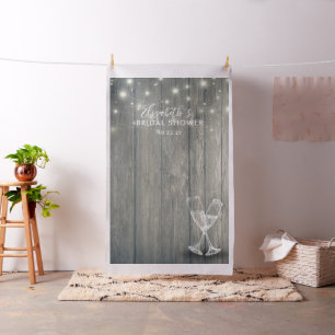 Brautparty Foto Hintergrund Champagner Glas Holz Stoff