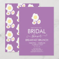 Brautparty Frühstück Eier Brunch Muster