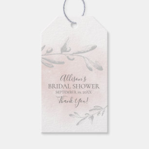 Brautparty für Aquarellblätter Geschenkanhänger