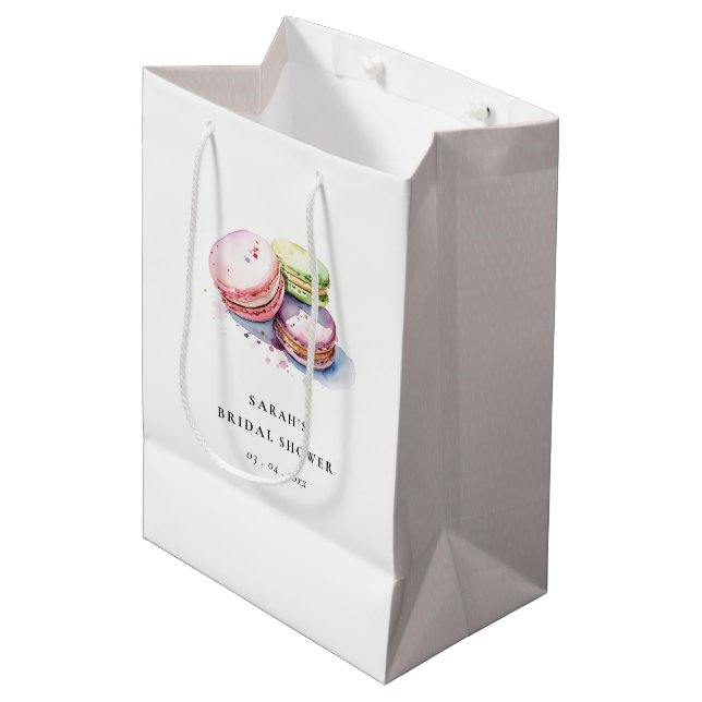 Brautparty für Bäckereien Mittlere Geschenktüte (Vorderseite Schrägansicht)