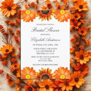 Brautparty für Blumenblüten Einladung