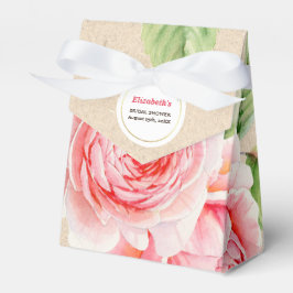 Brautparty für Blumenmuster mit Aquarellfarben Geschenkschachtel