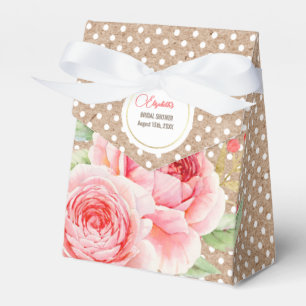 Brautparty für Blumenmuster mit Aquarellfarben Geschenkschachtel