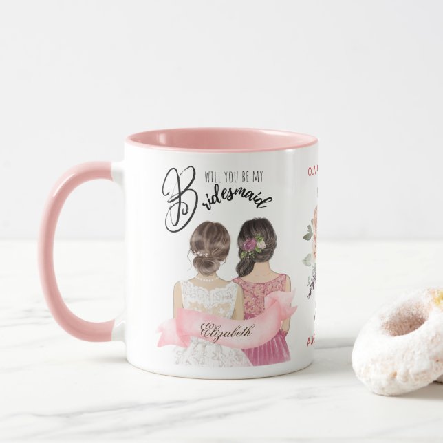 Brautparty für Bridesmaid mit eigener Marke Tasse (Mit Donut)