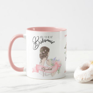 Brautparty für Bridesmaid mit eigener Marke Tasse