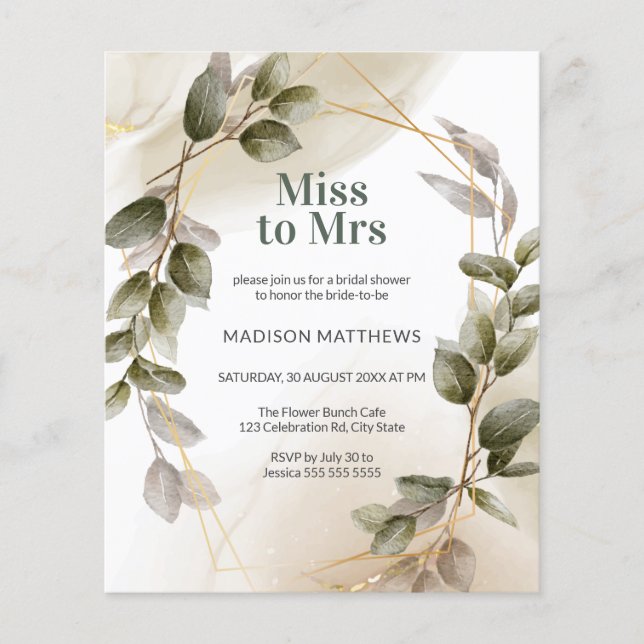 Brautparty für das blaue grüne Gold (Vorderseite)