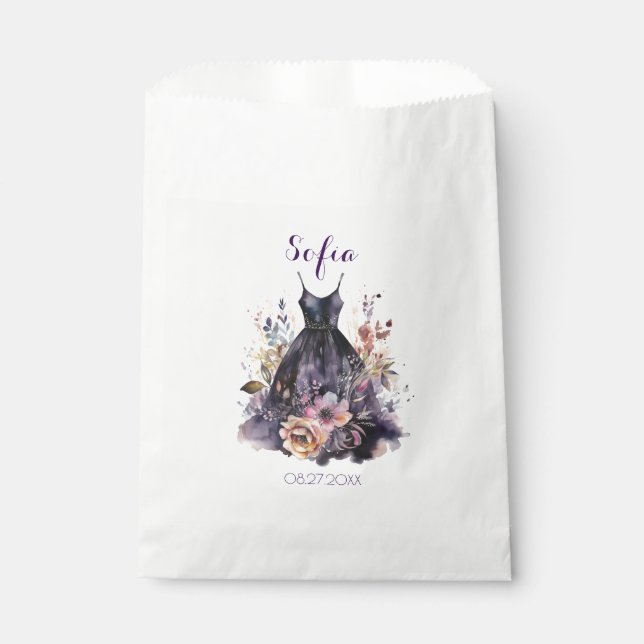 Brautparty für die Blume Geschenktütchen (Vorderseite)