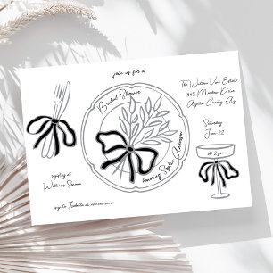 Brautparty für die Darstellung von Hand Einladung