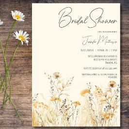 Brautparty für die SommerWildblumen Einladung