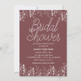 Brautparty für einfache und schicke Wildblume Einladung