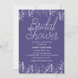 Brautparty für einfache und schicke Wildblume Einladung