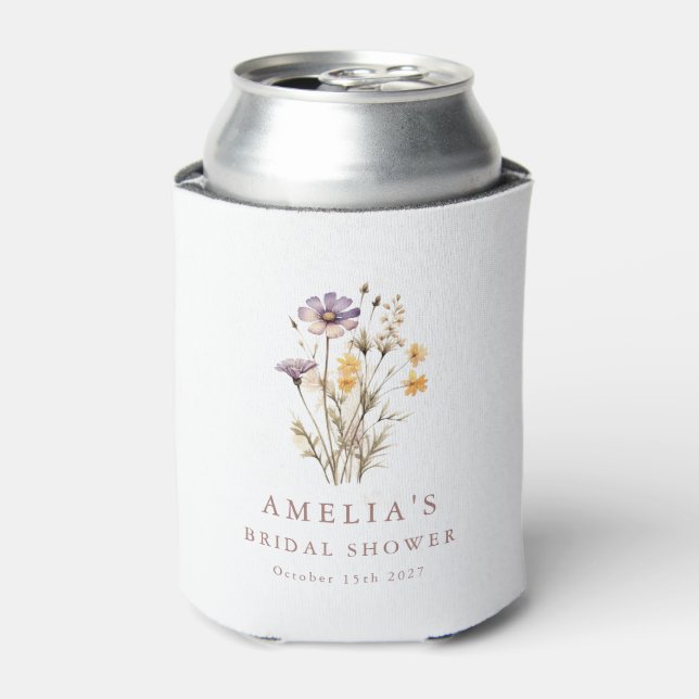 Brautparty für Lila Wildblumen von Boho Dosenkühler (Kanne Vorderseite)
