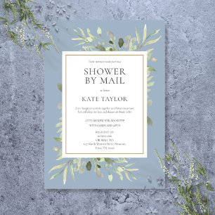 Brautparty für Mail Grüne Blätter Einladung