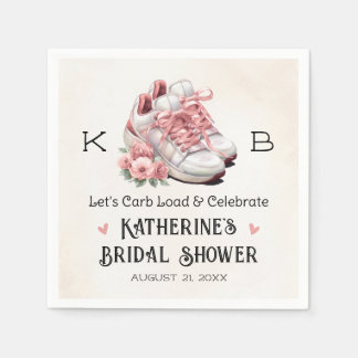 Brautparty für mit Monogramm florale Running Shoes Serviette