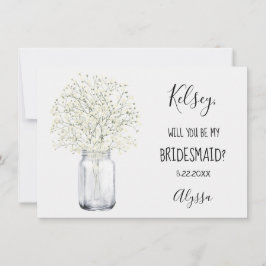 Brautparty für rustikale Hochzeiten Dankeskarte