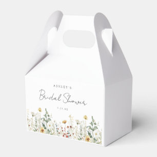 Brautparty für Sommerfeld-Wildblume Geschenkschachtel