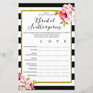 Brautparty Game - Bridal Scattergories