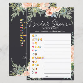 Brautparty Game Emoji Pictionary Pastor Peach