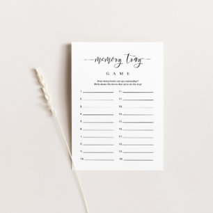 Brautparty Game Memory Tray Item Game Card Einladung