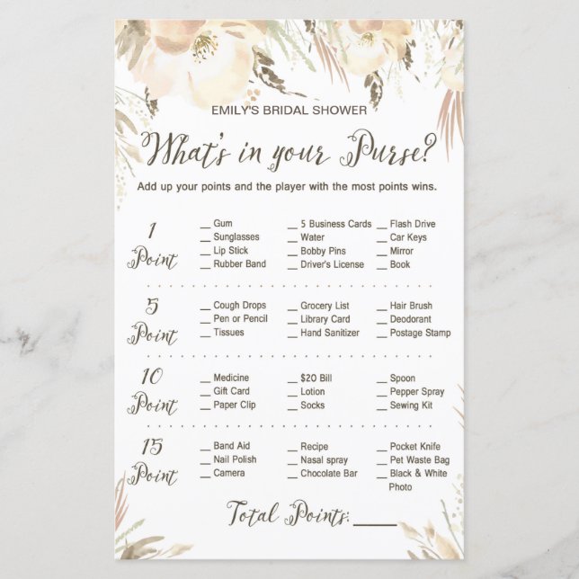 Brautparty Game - Pursuit Jame (Vorderseite)