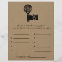 Brautparty Game rät die Hochzeit