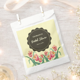 Brautparty Gelber Papagei Tulips Blume Bläserne Geschenktütchen