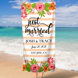 Brautparty-Geschenk, Personalisierte Flitterwochen Strandtuch