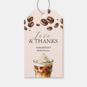 Brautparty-Geschenkanhänger Eis Kaffee Geschenkanhänger