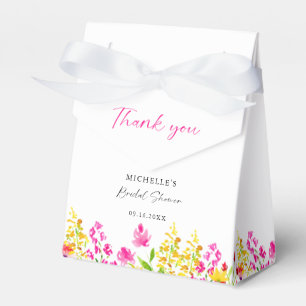Brautparty-Geschenkbox mit Wildblumen und floralem Geschenkschachtel