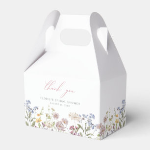 Brautparty-Geschenkbox Wildblume Rosa Blumen Geschenkschachtel