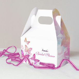 Brautparty-Geschenkboxen mit lila Schmetterlingen Geschenkschachtel
