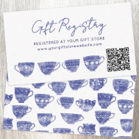 Brautparty-Geschenkregistrierungs-QR-Code in Vinta
