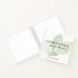 Brautparty Gift Notebook | grünes Blatt Notizbuch
