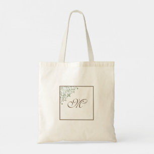 Brautparty Green French Lilie Monogram Tragetasche