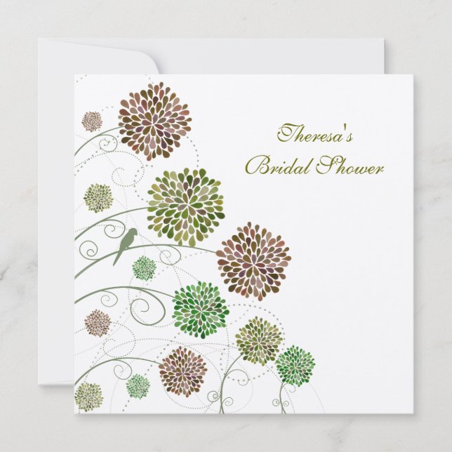 Brautparty Green Gables Personalisierte Einladung (Vorderseite)