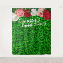 Brautparty-Grünpflanzen-Fotobooth-Hintergrund
