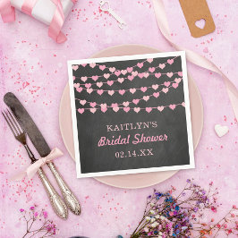 Brautparty "Hearts" für String-Liebe ändern Serviette