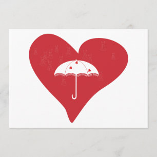 Brautparty-Herz Einladung