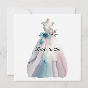 Brautparty Hochzeitskleid Braut zu sein Karte