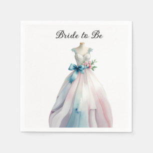 Brautparty Hochzeitskleid Braut zu sein Serviette