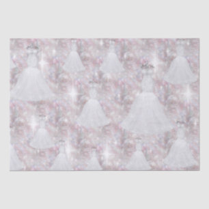 Brautparty Hochzeitskleid Pastel Glitzer Lights Seidenpapier