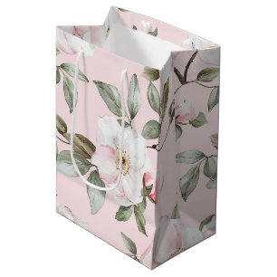 Brautparty hübsch rosa Weiße Blume Mittlere Geschenktüte