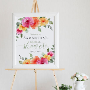 Brautparty in hellrosa Rosa Poster