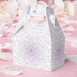 Brautparty Intricate Pastel Pink & Blue Mandala Geschenkschachtel