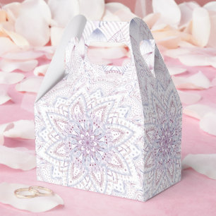Brautparty Intricate Pastel Pink & Blue Mandala Geschenkschachtel