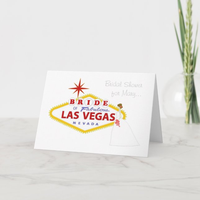 Brautparty Las Vegas Card Einladung (Vorderseite)
