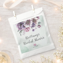 Brautparty Lavender & Green Floral Geschenktütchen