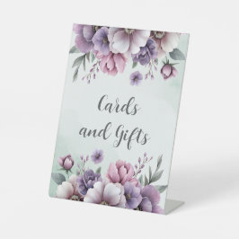 Brautparty Lavender & Green Floral Sockelschild